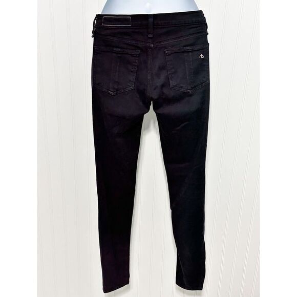 Rag & Bone Legging Jeans Women's Skinny Denim‎ Pants Black Dark Wash Size 25 - Picture 5 of 12
